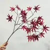Envío Directo de Fábrica de Flores Artificiales, Selección Transfronteriza de Flores Falsas, Hojas de Arce Rojas para Paisajismo de Ingeniería, Decoración de Jardín y Diseño de Escenarios