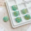 Vidrio checo doméstico vintage hortensia mariposa oso hojas hechas a mano trazado oro pulsera DIY material accesorios