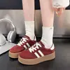 Zapatillas de Entrenamiento Versátiles de Cordones Gruesos de Estilo Alemán para Mujer 2025 Otoño Nuevas Zapatillas de Estilo Coreano Zapatos Casuales Zapatos de Tabla Zapatos Individuales