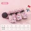 Lindos zapatos estampados para cachorros, perros pequeños, mascotas, que no se caen, otoño, finos, para interiores, fundas para patas de perro, otoño, cálidos