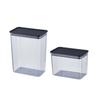 Pote de Armazenamento Quadrado Transparente de Plástico Selado para Cozinha Comercial para Grãos, Pó de Café e Pó de Frutas