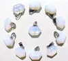 Joias em alta venda cristal natural ágata pedra preciosa coluna hexagonal bala ponta dupla pingente colar acessórios