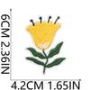 Lindo Adhesivo de Tela Bordado de Abeja de Pasto Pequeña Flor Bolsa Ropa Decoración Parche de Mariposa Bordado Planchado de Girasol