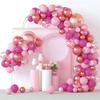 Arco de Guirnalda de Globos para el Día de San Valentín Compromiso Boda Fiesta Vino Tinto Globos Rojos Arco de Globos de Látex Venta al por Mayor