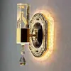 Luminária de Parede LED para Cabeceira Moderna Europeia Casual Criativa Acrílico Quarto Sala de Estar Corredor Escada Luminária de Parede