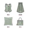 Guofeng Flor de Quatro Folhas Hanfu Fio Tingido Cheongsam Tecido Colete Chinês Travesseiro DIY Jaqueta de Primavera e Outono Pano Jacquard Decorativo