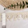 Concha Borla Hecho a Mano DIY Estilo Étnico Encaje Bohemio Cuentas de Madera Ropa Falda Colgante Encaje