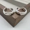 Pendientes de Aro Minimalistas Esmerilados para Mujer Verano 2025 Moda Versátil Ol Pendientes de Aro Pequeños de Alta Gama Personalidad