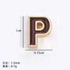 Accesorios Populares de Letras Perforadas Aleación Aceite Goteando 26 Cuentas de Letras Pulsera DIY Accesorios de Joyería de Aleación Venta al por Mayor