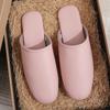 Pantuflas de Piel de Oveja de Alta Calidad Transpirables para Cuatro Estaciones Primavera y Otoño para Casa Primera Capa Pantuflas de Cuero para Pareja Resistentes al Desgaste para Interior de Casa