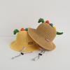 Sombrero de Paja para Niños, Lindo Sombrero para Niños, Sombrero de Sol de Verano de Ala Ancha con Dibujos Animados para Bebé, Sombrero de Playa para Niña y Niño, Malla Súper Linda