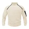 Sudadera con media cremallera de talla europea transfronteriza, ajuste ceñido, manga larga, jersey, chaqueta polar, ropa deportiva casual para hombre de estilo europeo y americano