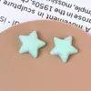 Acessório de Peça para Patch Estrela de Cinco Pontas Colorido Macaron, Aveludado, Fresco, Doce e Versátil, Base Plana