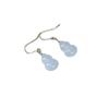 Pendientes vintage personalizados de jade hetiano con incrustaciones, elegantes y de lujo, chapados en oro, de plata de ley 925 con jade de calabaza para mujer.
