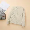 Nueva Norma Nacional 90 Relleno de Pato 2025 Nueva Chaqueta de Plumas Ultradelgada para Mujer Cuello Redondo Cuello V Variable con Forro Interior Corto