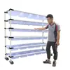 Almacén distribución picking altura de capa ajuste plano plano inclinado silencioso comercio electrónico carrito de clasificación estante de varilla de alambre
