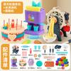 Casa de Juegos para Niños Juguete de Cocina Set de Arcilla de Colores Arcilla Ultraligera DIY Máquina de Hacer Fideos Molde de Plastilina para Pastel