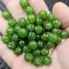 Cuentas de Calabaza de Jade de Cuarcita Verde, Jade Hetian Imitación, Jaspe Imitación, Accesorios para Pulsera de Calabaza de la Suerte