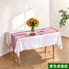 Mantel rectangular desechable de PEVA, mantel extra grueso, desechable, impermeable, a prueba de aceite, antiquemaduras, mantel de plástico para fiesta de cumpleaños
