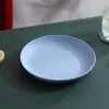 Plato Vajilla Hogar Paja de Trigo Estilo Europeo Redondo Plato Grande Nuevo Plástico Anticaída Redondo Venta al por Mayor