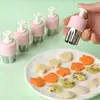 Molde de Acero Inoxidable con Relieve de Dibujos Animados de Frutas y Verduras Molde para Galletas Galleta Herramienta DIY Complemento Alimenticio para Bebé En Stock al por Mayor