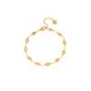 Pulsera de Acero de Titanio con Diamante Calado para Mujer Acero Inoxidable Inmarcesible Estilo Europeo y Americano Colocación Multicolor