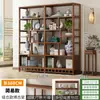 Novo Armário de Chá de Madeira Maciça Estilo Chinês Prateleira de Exibição Sala de Chá Minimalista Moderna Rack de Exibição de Folhas de Chá Prateleira de Armazenamento de Conjunto de Chá