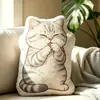 2026 Modelo Nuevo Almohada de Peluche Divertida con Forma de Animal y Patrón de Impresión Digital, Almohada Casera Casual y Cómoda