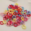 Saco opp 100 peças tamanho pequeno faixa de cabelo para polegar de criança Macia não machuca o cabelo bebê Pequeno tamanho anel de cabelo acessórios de cabelo