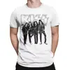 Talla europea transfronterizaCamiseta gráfica de banda clásica top KISS camiseta de hombre negro azul gris