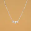 Collar de Cuentas Redondas Brillantes de Plata de Ley S925 Cadena para Clavícula de Cuentas Redondas Versátil Elegante de Gama Alta Simple con Estilo Nicho para Mujeres