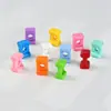 26 Miçangas Acrílicas do Alfabeto Inglês com Furos Retos para Charms de Bolsa e Acessórios Artesanais DIY