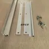 Riel Magnético para Cortina de Puerta de Aleación de Aluminio con Riel Deslizante de Doble Ranura, Riel Guía Plano Deslizante Empujar-Tirar Montado en Techo y Lateral, Accesorios Engrosados