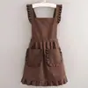 [una generación de cabello] nuevo delantal estilo princesa para cocina, delantal de cocina, ropa de trabajo para restaurante, uñas, logo publicitario
