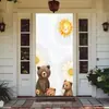 Suministro Exclusivo Transfronterizo de Temu Amazon Shein de Funda Decorativa de Puerta de Habitación Elástica de una Pieza, Cubierta de Puerta con Temática de Animales Fácil de Instalar