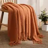 Manta de Sofá Manta Estilo Ins Manta para Cochilo no Escritório Xale Manta para Ar Condicionado Decoração de Cama e Café da Manhã Cama Toalha de Cabeceira