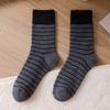Meias Femininas Sem Impostos, Meias Folgadas para Outono e Inverno, Meias Femininas de Algodão Listradas Retrô, Estilo Versátil de Celebridade da Internet, Estilo Preppy para Roupa Exterior