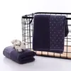 Algodón Puro 40 Hilos Toalla de Algodón Absorbente Lavabo Facial al por Mayor Engrosada Sin Pelusa Suave Bordado Lo