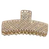 Pasador de Perla Incrustado con Diamantes Coreano, Diseño de Lujo de Moda, Pinza de Garra para la Parte Trasera de la Cabeza, Accesorio de Moda de Personalidad Nicho al por Mayor