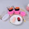 Variedad de sushi hueva de pescado erizo de mar carne de salmón molde de silicona hecho a mano para comida horneado casero DIY molde para amasar