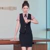 Fabricante de Conjuntos de Colete Feminino para Primavera e Verão, Roupas Profissionais de Trabalho, Conjuntos de Colete e Saia para KTV, Uniformes para Garçons de Hotel