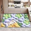 Alfombrilla antideslizante para suelo de venta al por mayor de fábrica, alfombrilla de suelo de tierra de diatomeas, alfombra absorbente de aceite para cocina, secado rápido, resistente a las manchas, alfombra de terciopelo de cristal