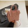 Bolso Cubo Acolchado de Diamantes Brillantes Estilo Coreano para Mujer 2025 Verano Nuevo Estilo de Moda Bolso de Hombro Bolso Cruzado de Alto Valor