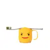 Vaso para Enjuague Bucal Infantil, Vaso para Cepillo de Dientes, Vaso de Plástico para Cepillarse y Lavarse, Lindo Vaso Creativo de Dibujos Animados Patito Amarillo
