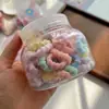 100 Peças de Anéis de Polegar Versáteis Coloridos para Meninas Que Não Machucam o Cabelo, Pequenos Anéis de Cabelo Trançados Fofos para Crianças
