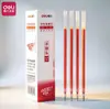 Deli S760 Estándar Bala 0.5MM Pluma de Gel Firma Repuesto Negro Rojo Azul Oficina Pluma de Agua Repuesto 20