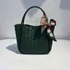 Nuevo Estilo Otoño Bolso Tejido Hecho a Mano Bolso de Mano Versátil de Cuero Genuino Bolso de Cuero Genuino para Mujer de Comercio Exterior Bolso de Hombro Único Cruzado para Mujer
