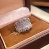 Anillo de Bordado de Encaje Retro Francés Lujo Accesible Anillo de Sueño Amoroso de Gama Alta Anillo de Encaje Princesa Diamante Cepillado para Mujer