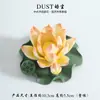 Porta Incienso de Flor de Loto Cerámica Arena Sándalo Madera de Agarwood Base Quemador de Incienso Flor de Porcelana Amasada a Mano Decoración de Escritorio