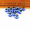 Material para hacer llaveros de pájaro hechos a mano, accesorios, cuentas de resina de ojos azules, cuentas sueltas de 2 mm de apertura